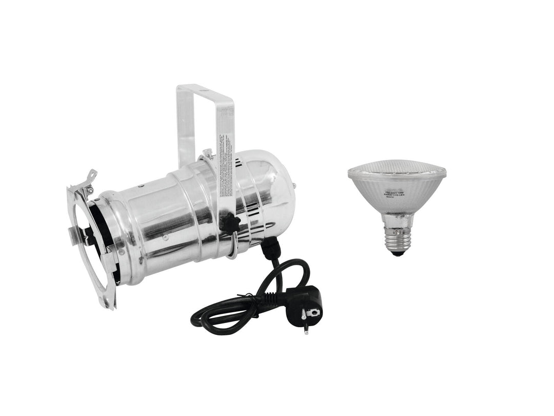 Conjunto EUROLITE Foco PAR-30 sil + PAR-30 230V SMD 11W E-27 LED 3000K