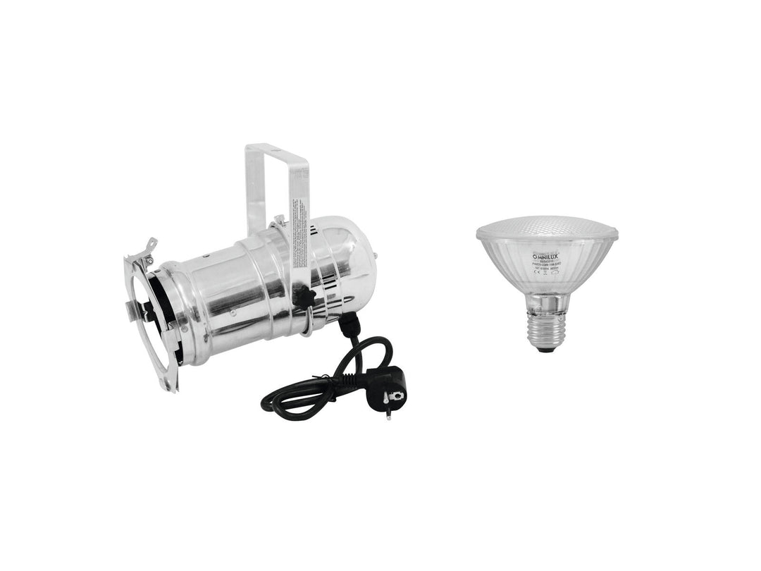 Conjunto EUROLITE Foco PAR-30 sil + PAR-30 230V SMD 11W E-27 LED 6500K
