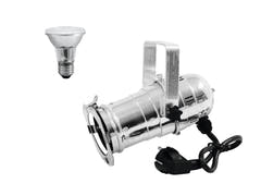 EUROLITE Set PAR-20 Spot plateado + PAR-20 230V SMD 6W E-27 LED 3000K