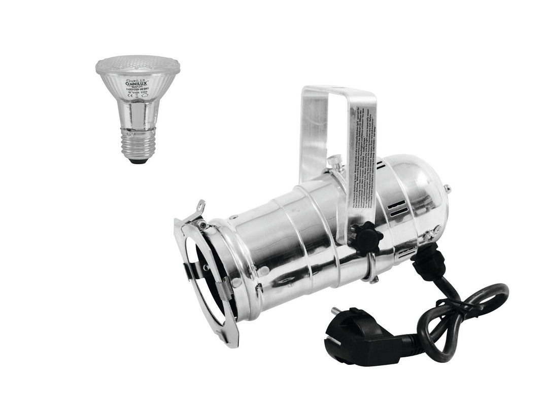 EUROLITE Conjunto PAR-20 Foco sil + PAR-20 230V SMD 6W E-27 LED 6500K