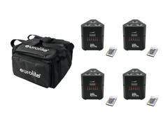 Set EUROLITE 4x AKKU TL-3 QuickDMX + bolsa blanda