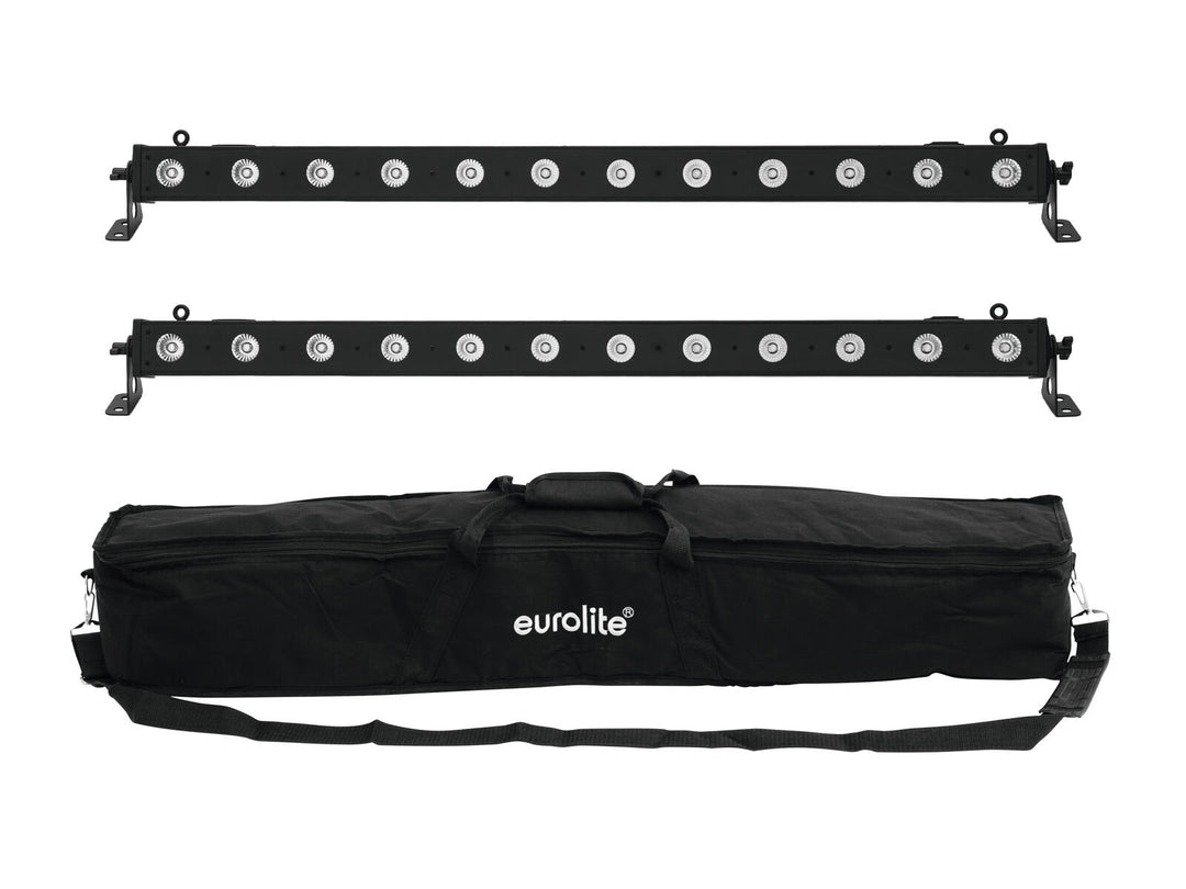 EUROLITE Set 2x LED BAR-12 QCL RGBW + bolsa blanda