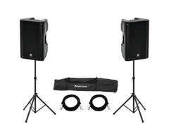 OMNITRONIC Set 2x XKB-215A + soporte de altavoz MOVE MK2