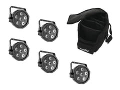 EUROLITE Set de 5x LED SLS-6 TCL Foco + Bolsa acolchada