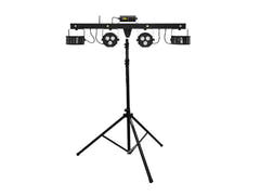 EUROLITE Set LED KLS Laser Bar FX Light Set + soporte de sistema de altavoces M-4