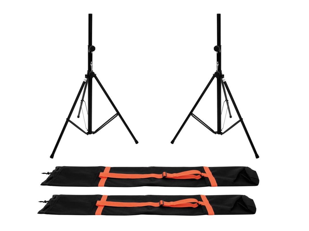 OMNITRONIC conjunto 2x BS-2 EU soporte para altavoz + 2x Carrying Bag