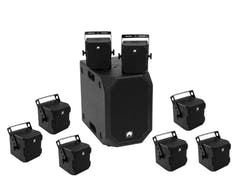 OMNITRONIC conjunto BOB-10A bk + 8x BOB-4 bk