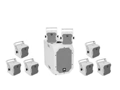 OMNITRONIC conjunto BOB-10A wh + 8x BOB-4 wh