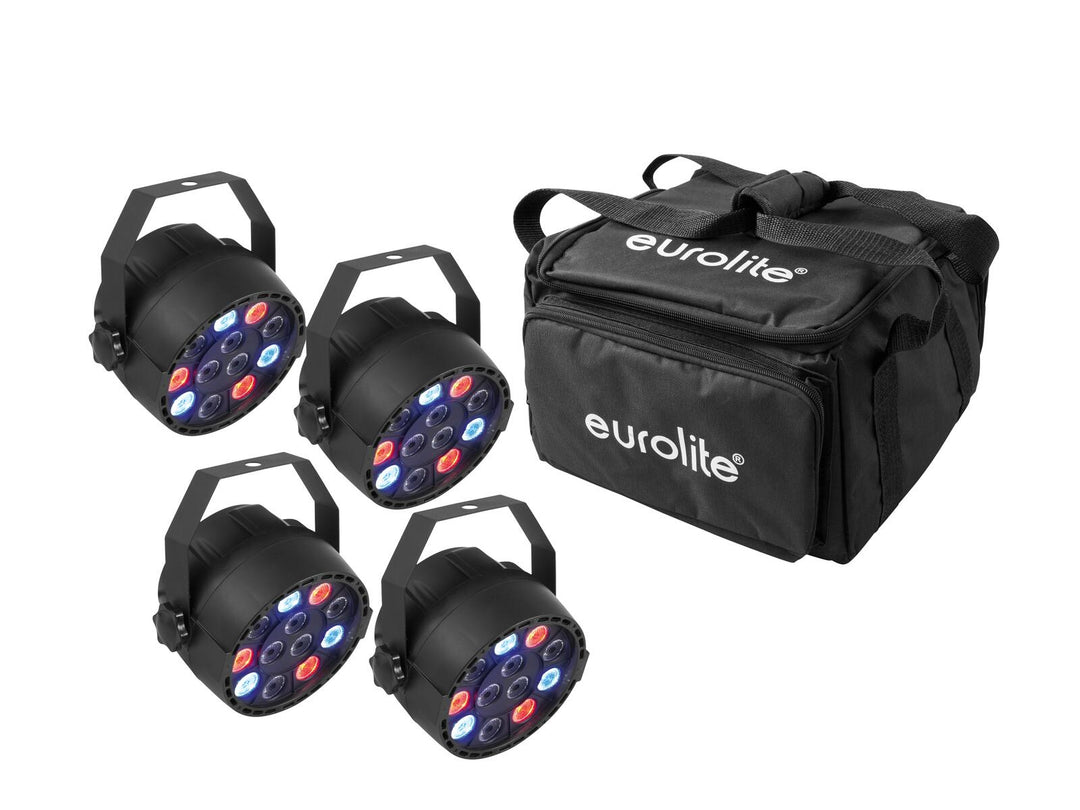 EUROLITE Set 4x LED PARty Spot + Bolsa acolchada