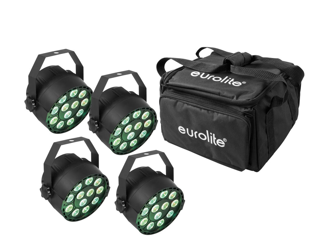 EUROLITE Set 4x LED PARty TCL Spot + Bolsa blanda