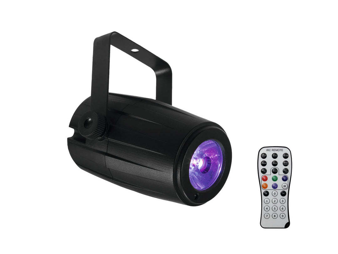 EUROLITE Bola de espejos 20cm con motor + LED PST-5 QCL Spot bk