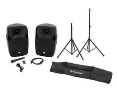 OMNITRONIC conjunto XFM-212AP + soporte de altavoz MOVE MK2