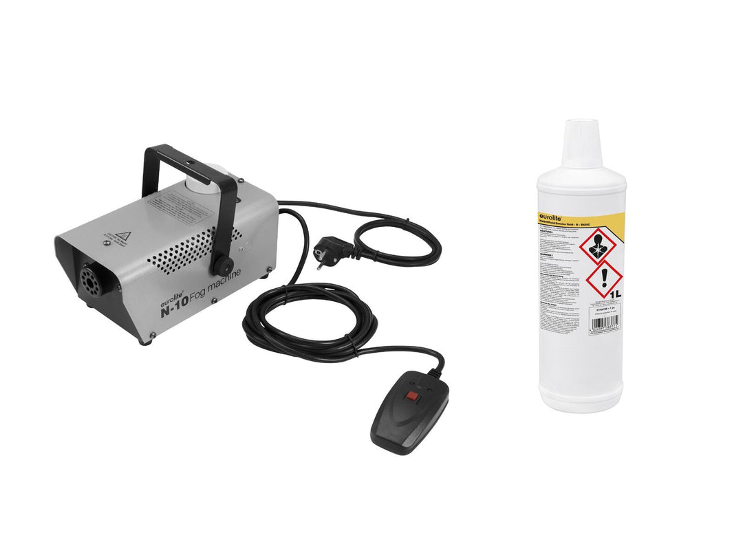 Set N-10 plateado + B Basic líquido de humo 1l de EUROLITE