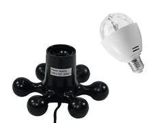 EUROLITE Set LED BC-1 RGB + base Hexopus negra