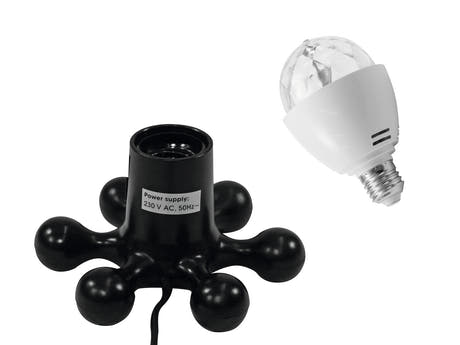 EUROLITE Set LED BC-1 RGB + base Hexopus negra