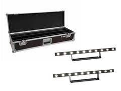 EUROLITE Conjunto 2x LED STP-10 Sunbar 3200K 10x5W Light Bar + Estuche