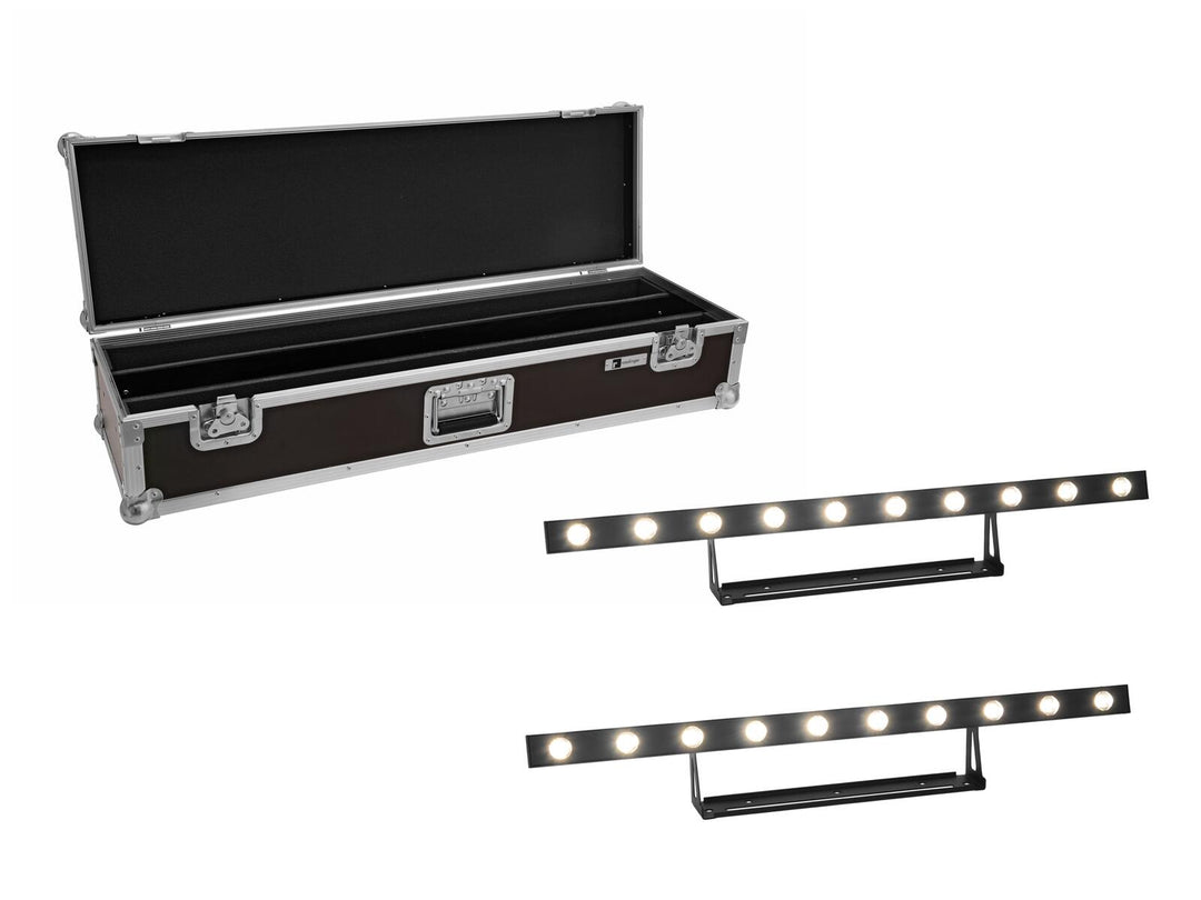 EUROLITE Conjunto 2x LED STP-10 Sunbar 3200K 10x5W Light Bar + Estuche