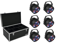 EUROLITE Set 6x LED PARty Spot + Estuche TDV-1