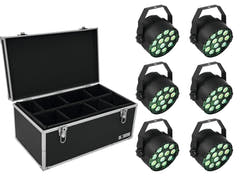 EUROLITE Set 6x LED PARty TCL Spot + Estuche TDV-1
