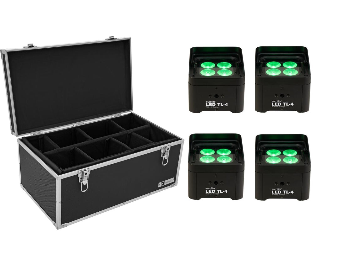 EUROLITE Set 4x LED TL-4 Trusslight + Funda