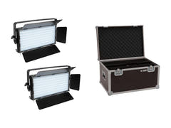 EUROLITE Conjunto 2x LED PLL-480 CW/WW Panel + Estuche