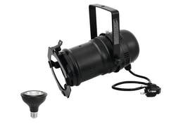 EUROLITE Conjunto PAR-30 Foco bk + PAR-30 230V COB 12W E-27 LED 1800-3000K dim2warm