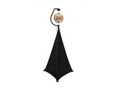 EUROLITE Set bola de espejos dorada de 50cm con stand y cover para trípode negro
