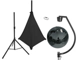 EUROLITE Set bola de espejos negra de 50cm con stand y cover para trípode negro