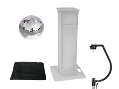 EUROLITE Set Bola de espejos de 30cm con stand de escenario variable + Cubierta black