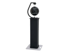 EUROLITE Set bola de espejos de 30cm negra con stand de escenario variable + Cover negra