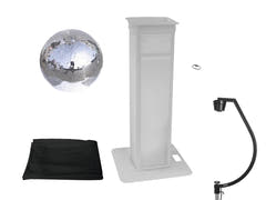 EUROLITE Set bola de espejos de 50 cm con Stage Stand variable + cubierta Black