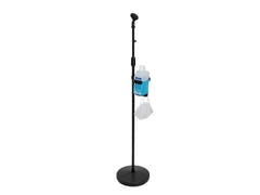 OMNITRONIC Set soporte de micrófono para desinfectante, negro