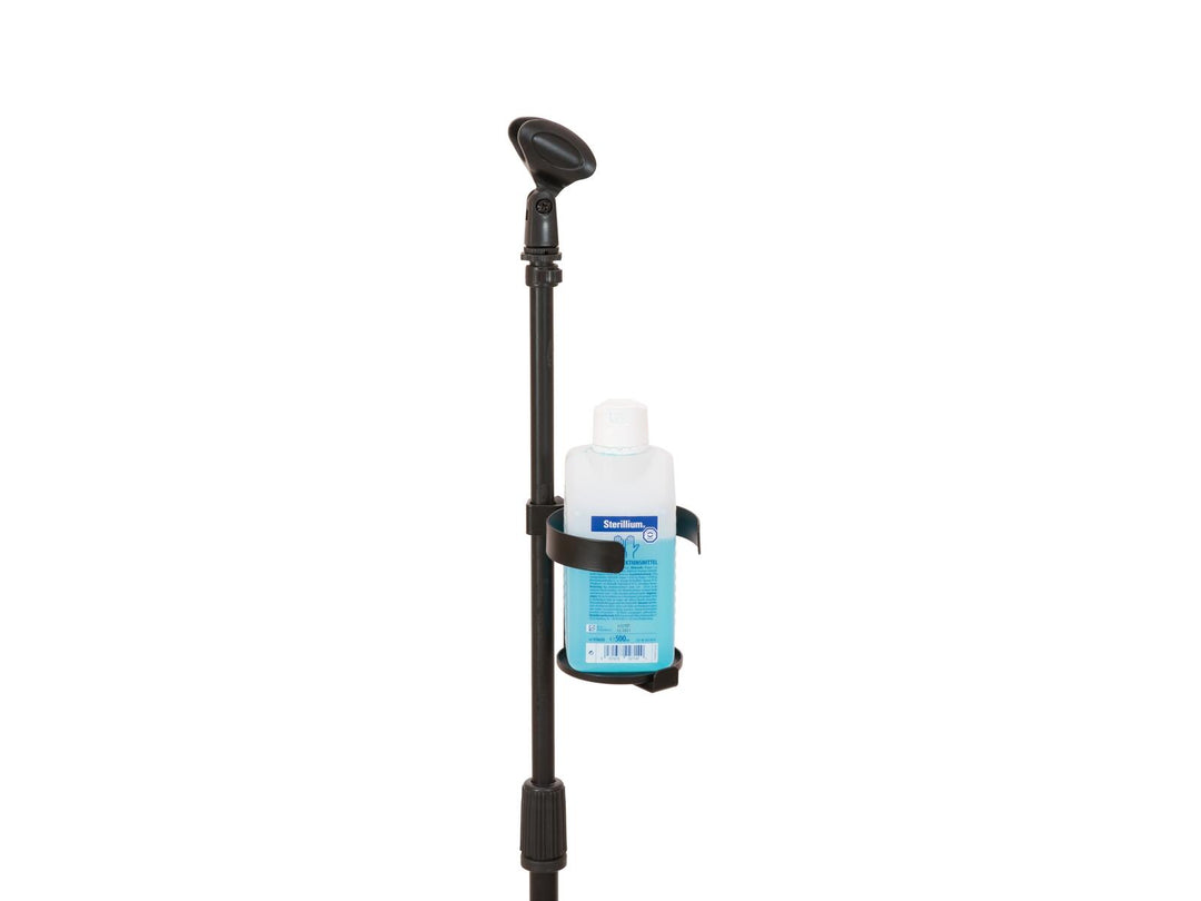 OMNITRONIC Set soporte de micrófono para desinfectante, negro