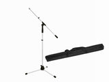 OMNITRONIC Set Microphone Tripod MS-1W with Boom white + Bag