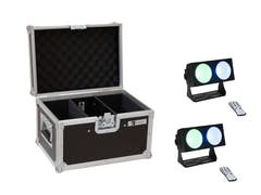EUROLITE Set 2x LED CBB-2 COB RGB Barra + Estuche