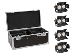 EUROLITE Set 4x LED CBB-2 WW/CW Fairlight + Estuche