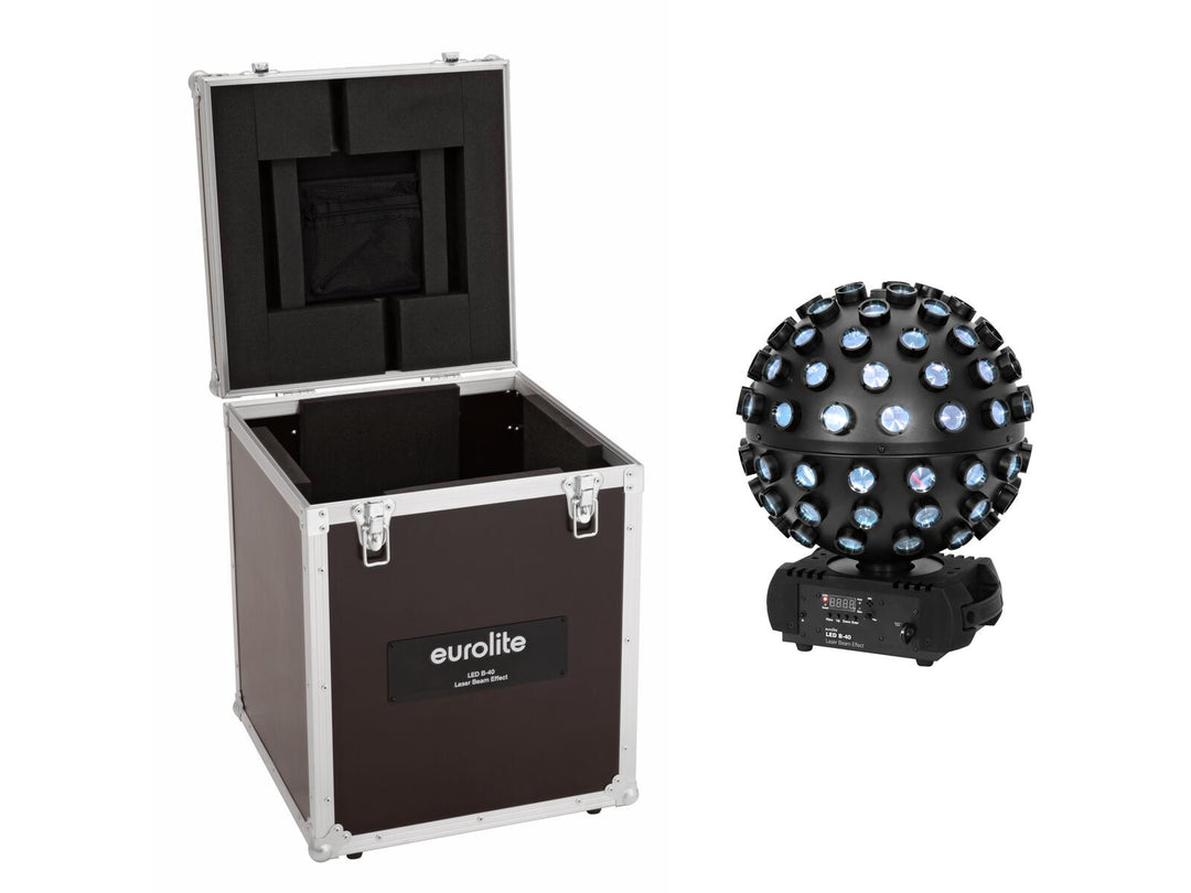 EUROLITE Set B-40 LED Efecto de rayo láser + Case
