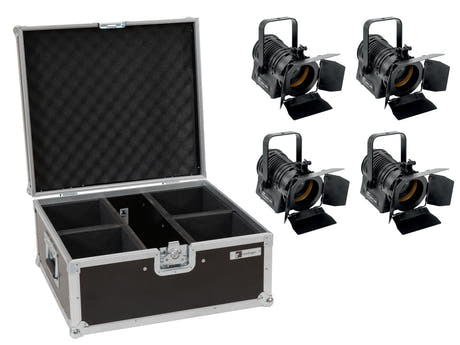 EUROLITE Set 4x LED THA-20PC TRC foco teatral bk + Case