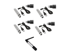 EUROLITE Conjunto QuickDMX 1x Transmisor + 4x Receptor AKKU