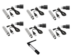 EUROLITE Conjunto QuickDMX 1x Transmisor + 6x AKKU Receptor