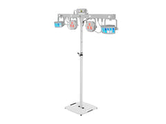 Set de luces LED KLS Laser Bar FX EUROLITE blanco + soporte de altavoz BPS-2 blanco