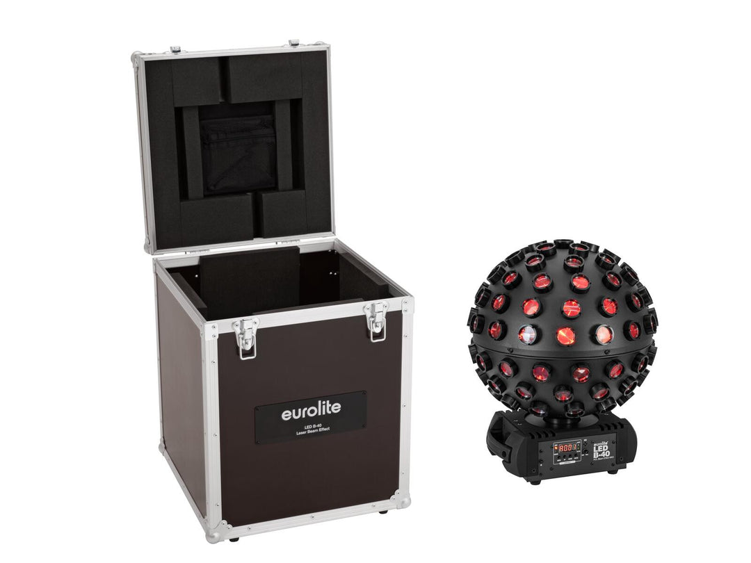 EUROLITE Set LED B-40 HCL Beam Effect MK2 bk + estuche
