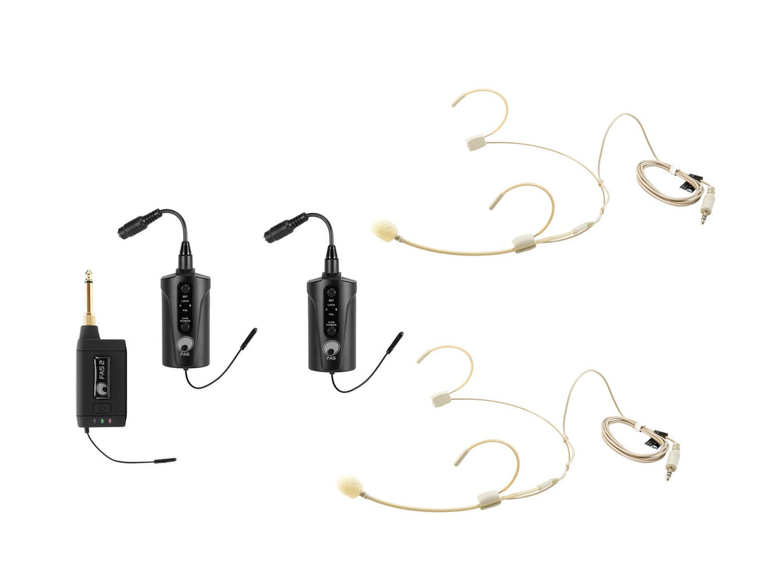 OMNITRONIC Conjunto FAS TWO + 2x BP + 2x Diadema 660-690Mhz