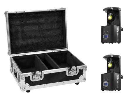 EUROLITE Conjunto 2x LED TSL-150 Scan COB + Estuche