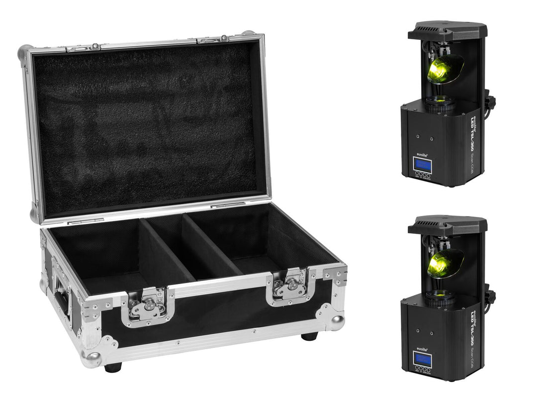 EUROLITE Set 2x LED TSL-350 Scan COB + Estuche