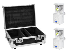 EUROLITE Set de 2x LED TSL-350 Scan COB blanco + Case