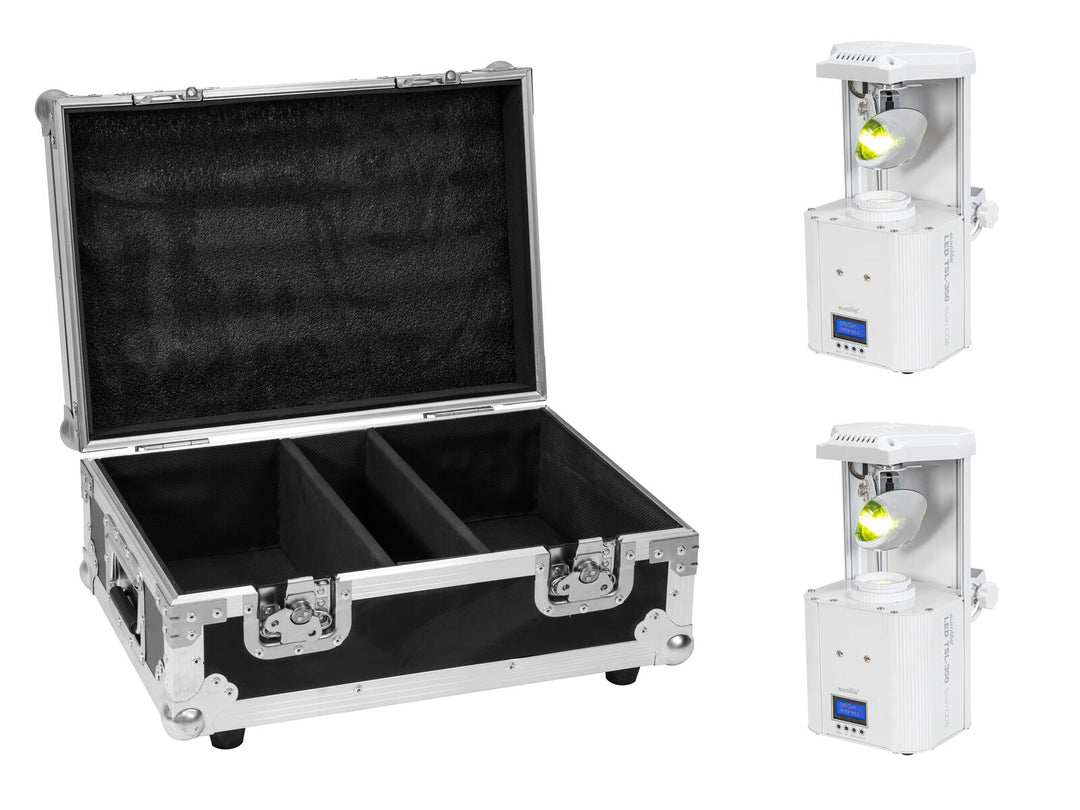 EUROLITE Set de 2x LED TSL-350 Scan COB blanco + Case