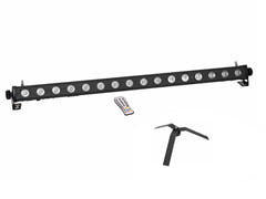 EUROLITE Conjunto LED PIX-16 QCL Bar + FS-4 Soporte de suelo, acero, negro