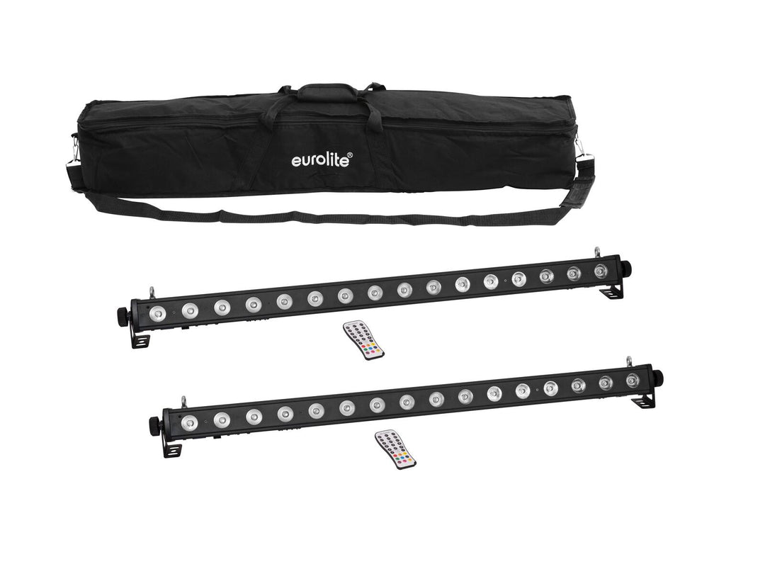 Set EUROLITE 2x Barras LED PIX-16 QCL + bolsa blanda