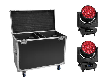 EUROLITE Set 2x LED IP TMH-H760 + estuche con ruedas